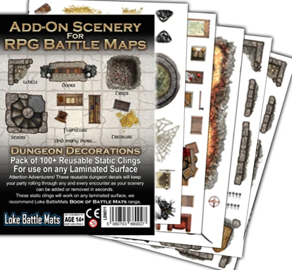 Add-On Scenery for RPG Battle Mats: Dungeon Decorations