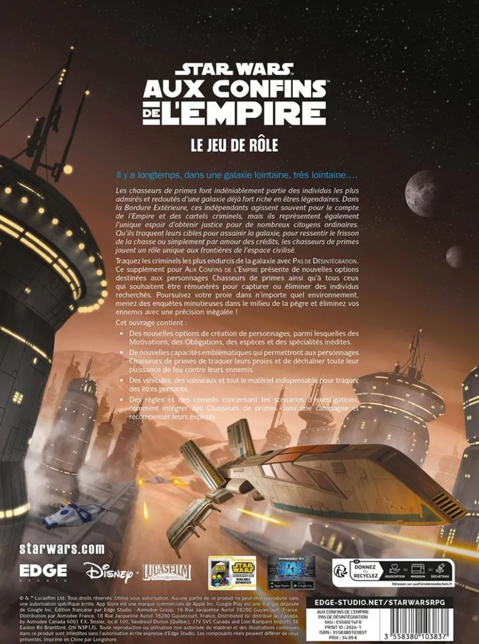 Aux Confins de l'Empire : Pas de désintégration