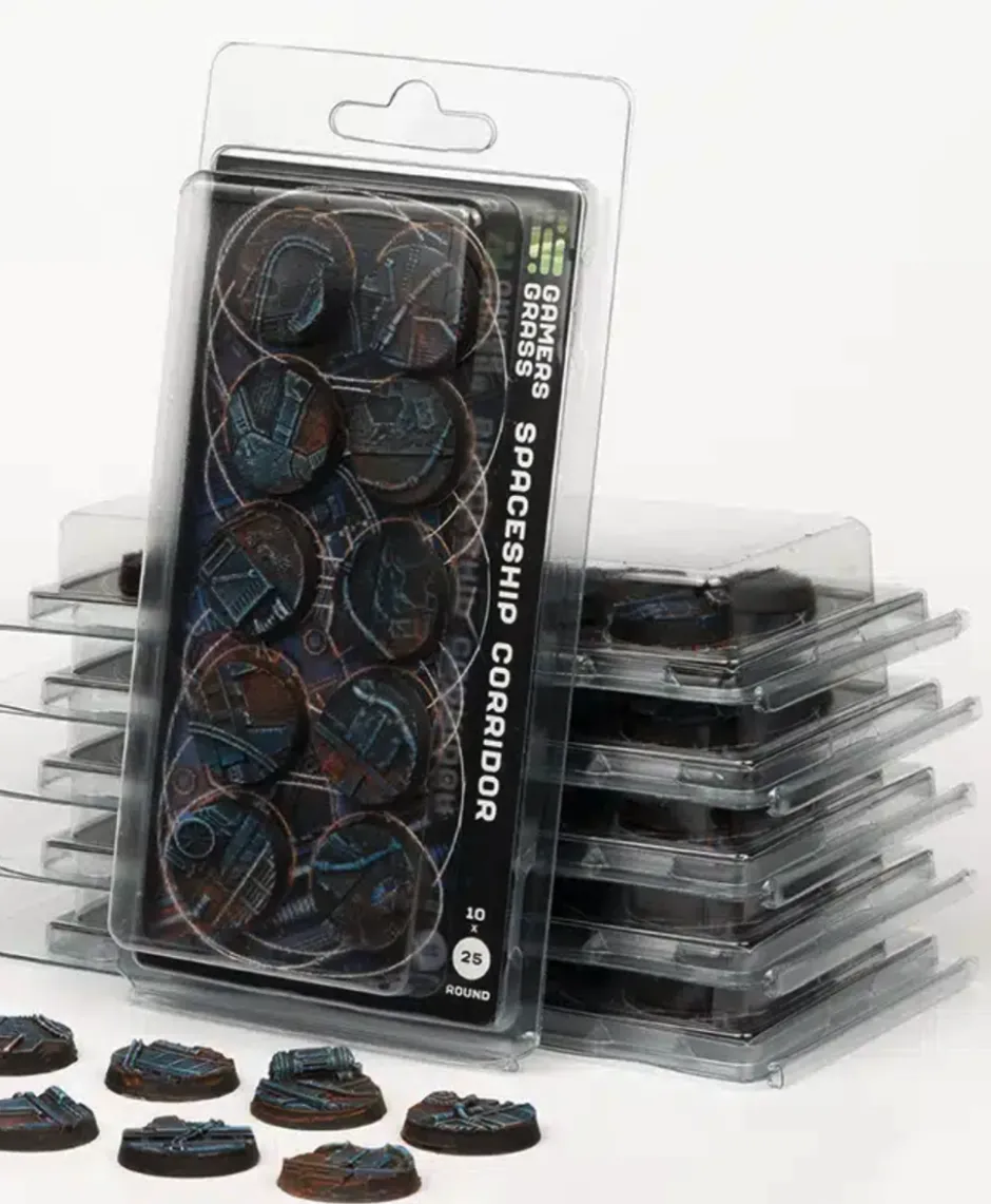 Bases pour figurines : Spaceship Corridor 25mm