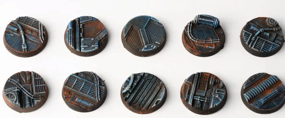 Bases pour figurines : Spaceship Corridor 25mm