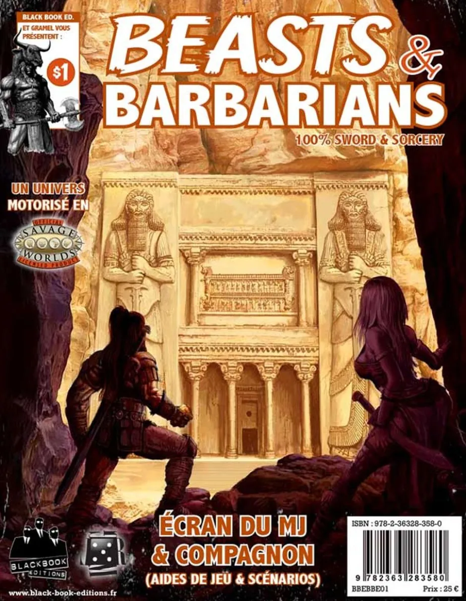 Beasts & Barbarians - Ecran du MJ & Compagnon