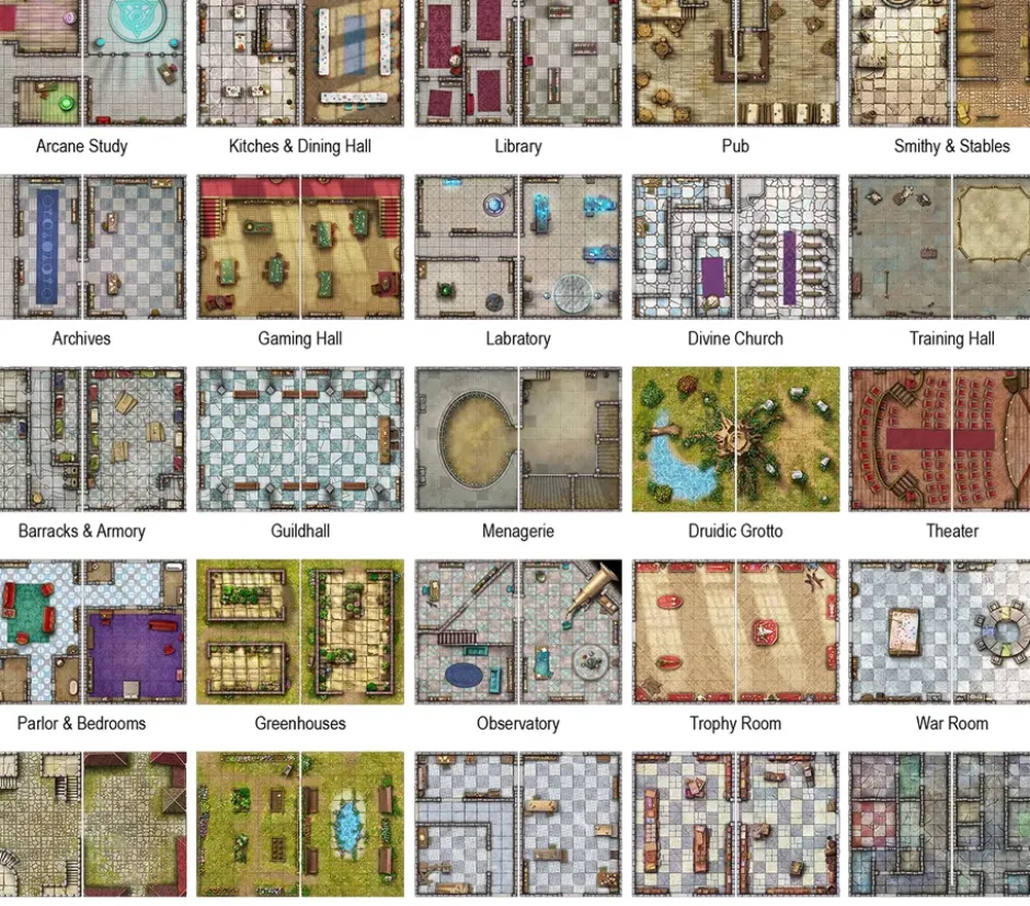 Big Book of Battle Mats : Bastions & Strongholds