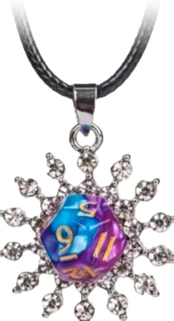 Bijou - Collier SoleilDés 12 : Bleu et Violet