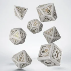 Bloodsucker Dice Set: Immortal (White / Gold)