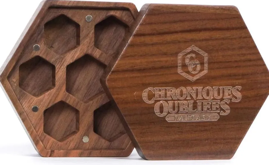Boite à dés en bois - Chroniques Oubliées 2ème Edition