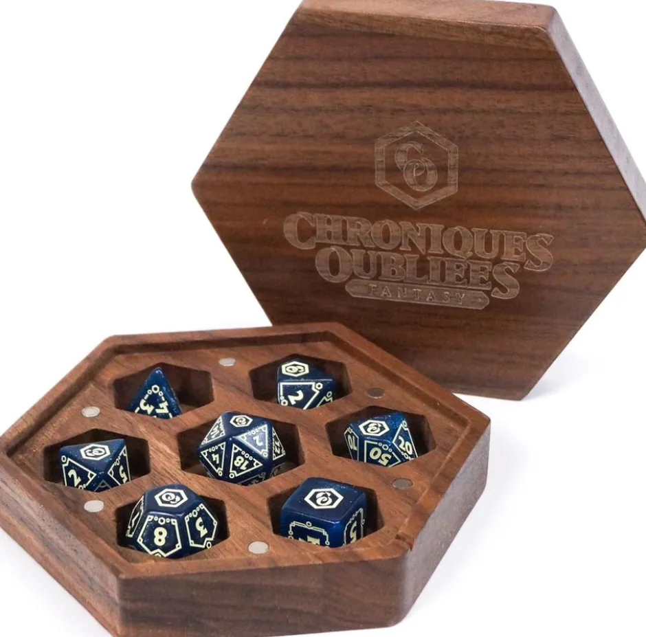 Boite à dés en bois - Chroniques Oubliées 2ème Edition