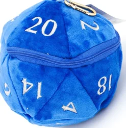 Bourse à dés : d20 Plush Dice Bag: Blue