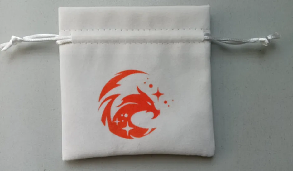 Bourse en Velours pour rangement Dés - Petit format - Dragon