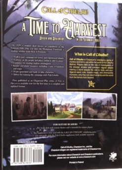 Call of Cthulhu: A Time to Harvest VO