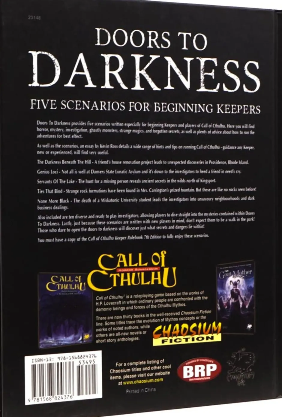 Call of Cthulhu 7th Edition: Doors to Darkness VO