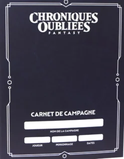 Carnet de Campagne - Chroniques Oubliées 2ème Edition