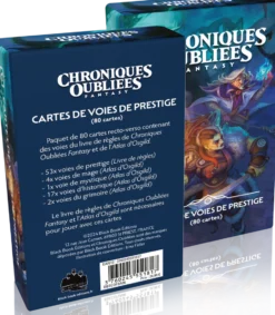 Cartes de voies de prestige - Chroniques Oubliées 2ème Edition