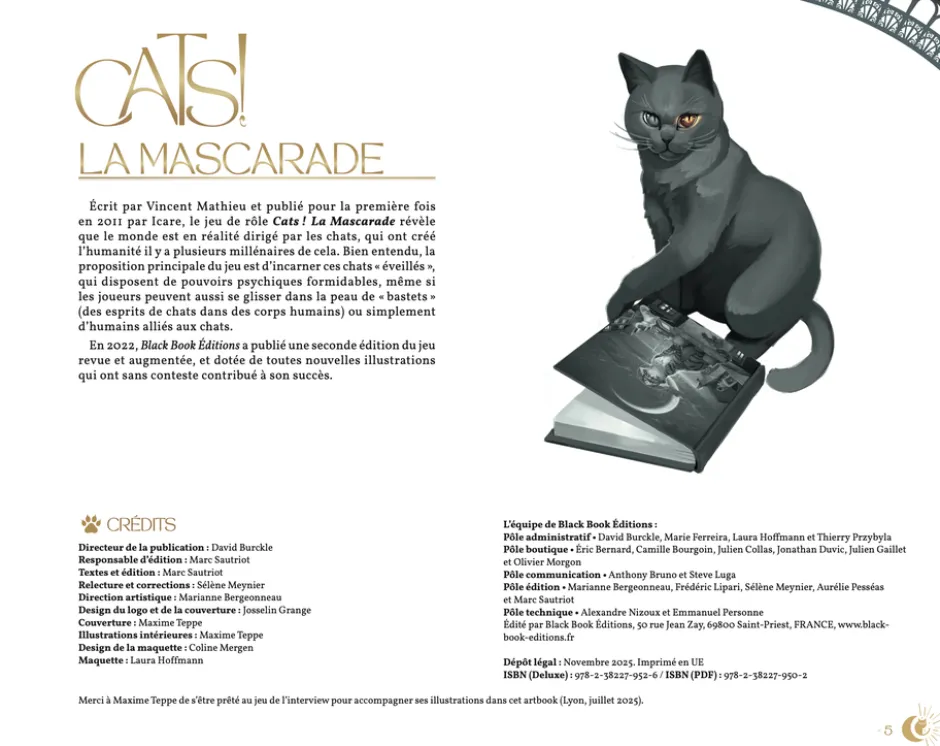 Cats!, la Mascarade - Artbook