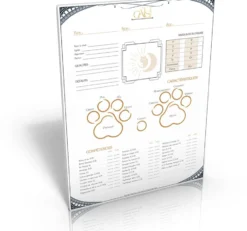 Cats!, la Mascarade - Bloc de 20 feuilles de personnage