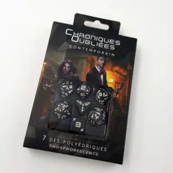 Chroniques Oubliées Contemporain - Set de 7 dés COC phosphorescents