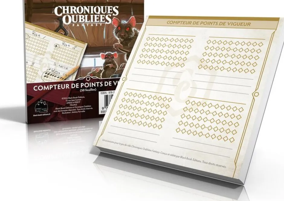 Compteurs de Points de Vigueur- Chroniques Oubliées 2ème Edition