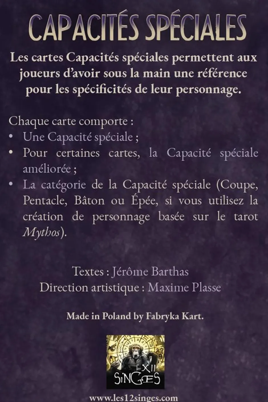 Cthulhu Hack : Capacités Spéciales