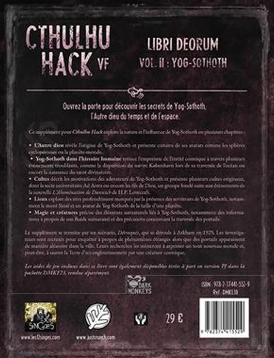 Cthulhu Hack - Libri Deorum : Yog-Sothoth