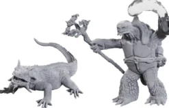 D&D Nolzur's Marvelous Miniatures: Tortle Druid & Wild Shape Giant Lizard