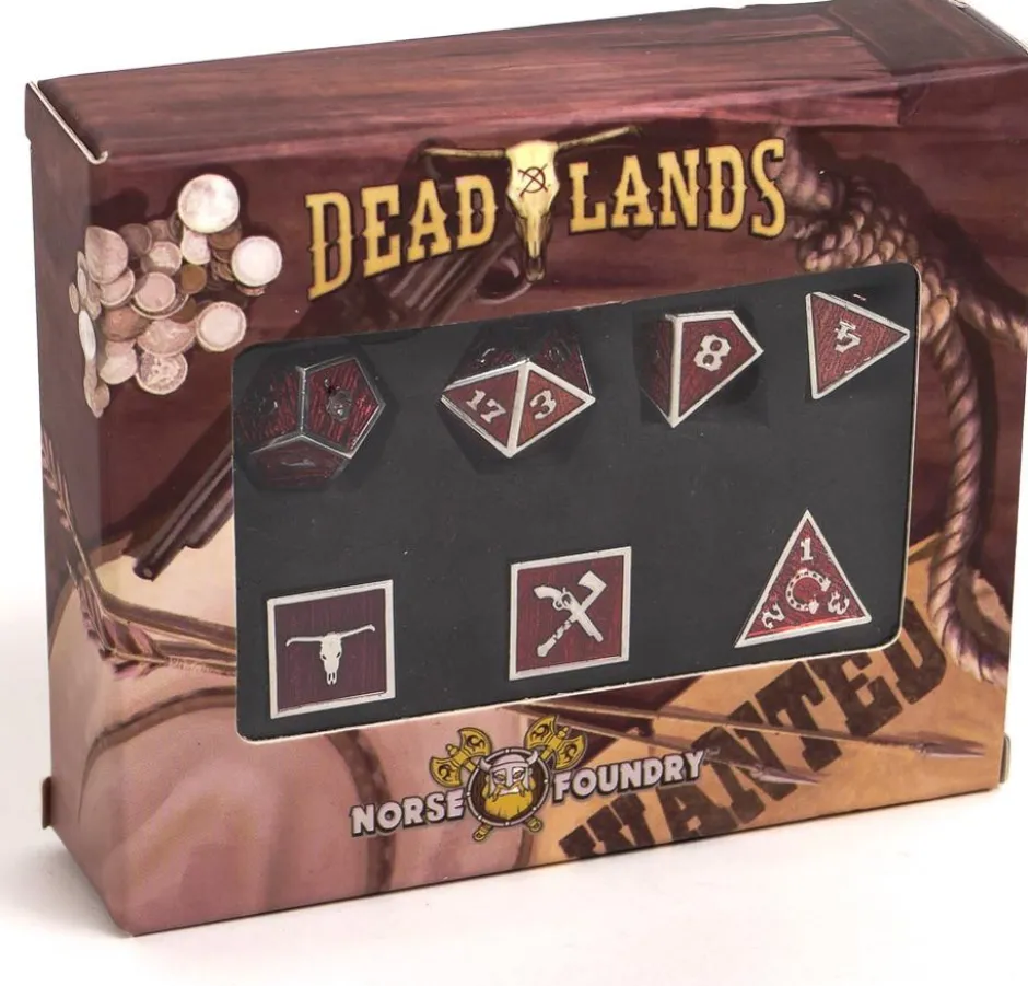Deadlands Weird West: Metal Dice Set / Set de dés métal