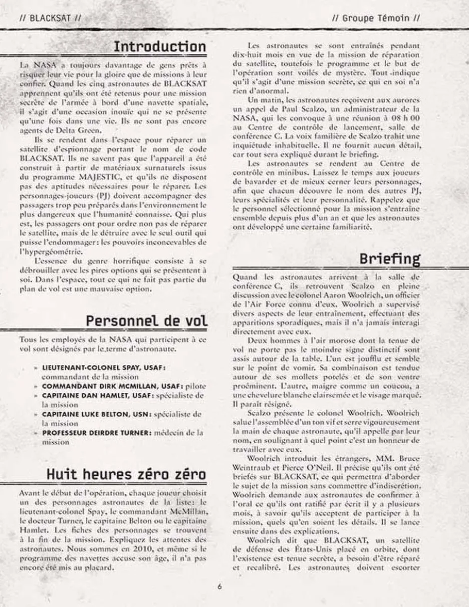 Delta Green : Groupe témoin
