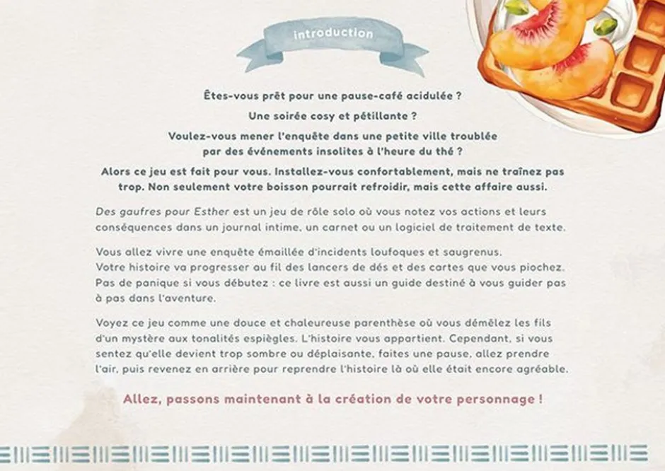 Des Gaufres pour Esther - Jeu de Rôle Solo