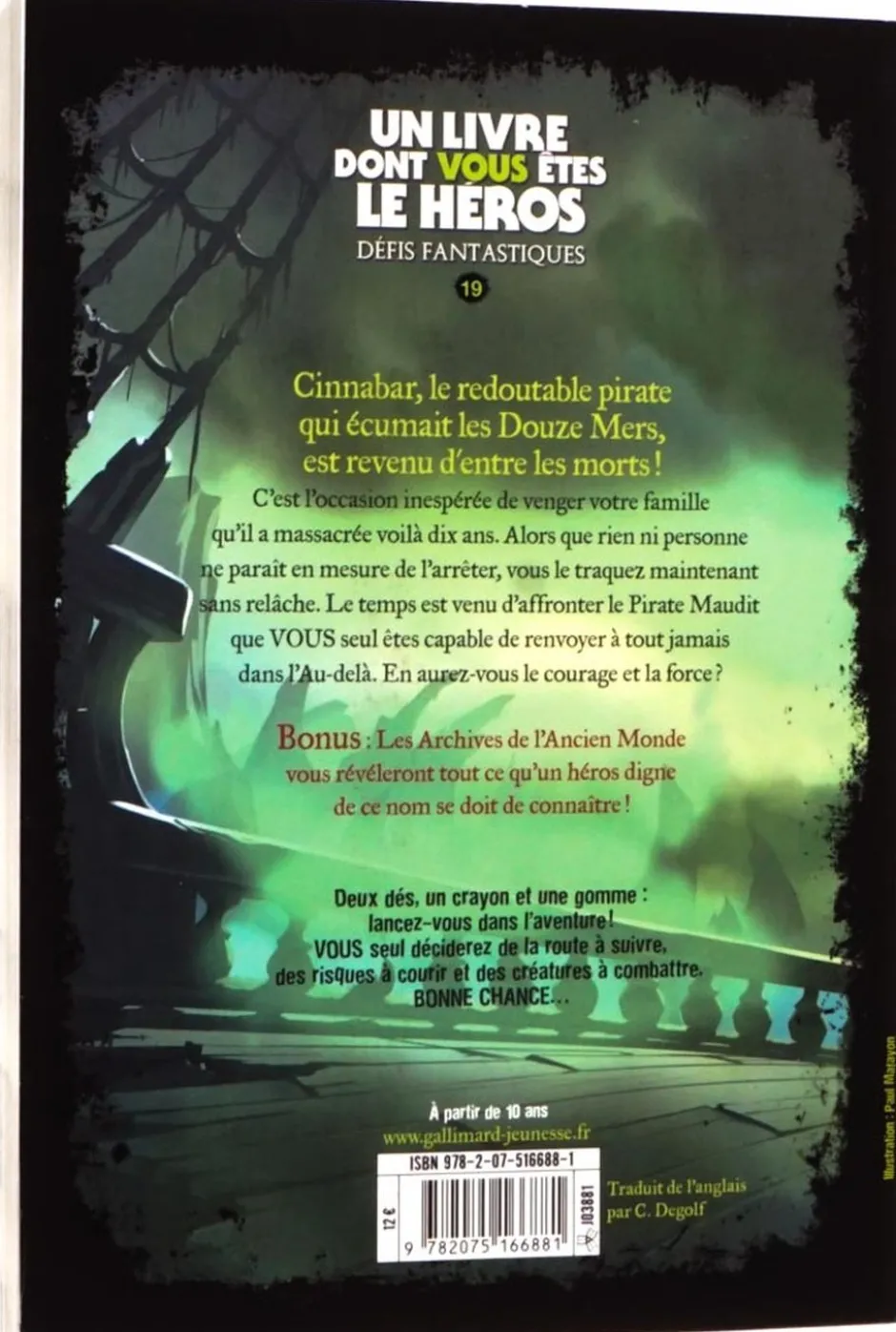 Défis Fantastiques 19 : Le Pirate de L'au-delà