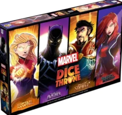 Dice Throne Marvel - Black Panther, Captain Marvel, Black Widow, Dr Strange