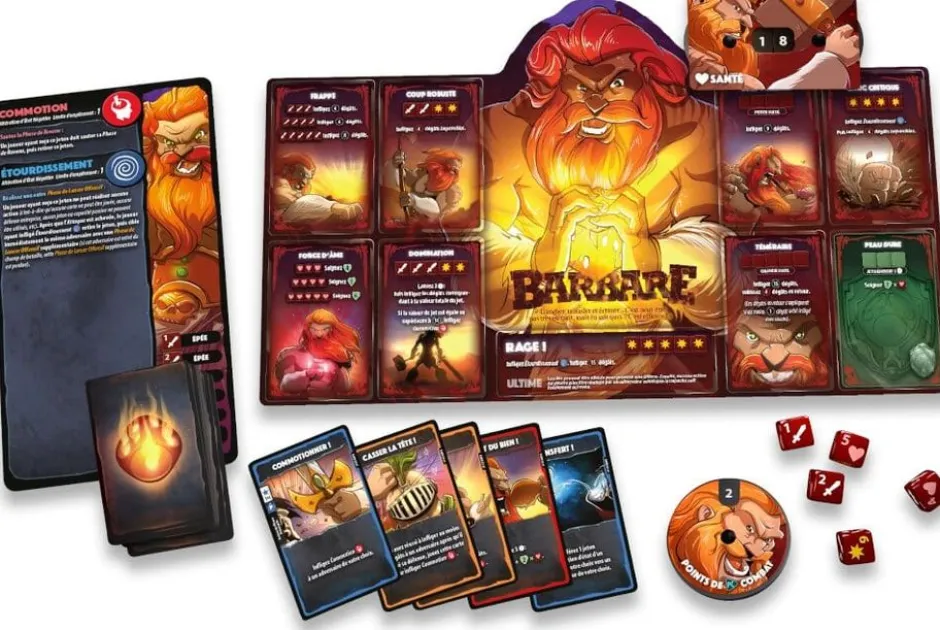 Dice Throne S1 - Barbare vs Elfe Lunaire