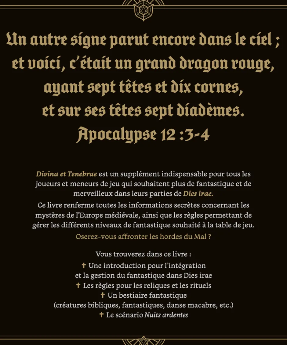 Dies Irae - Divina et tenebrae - Bestiaire fantastique