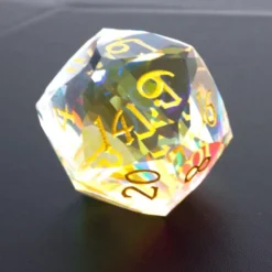Dés D20 en Verre 30mm – Édition Artisanale Surdimensionnée