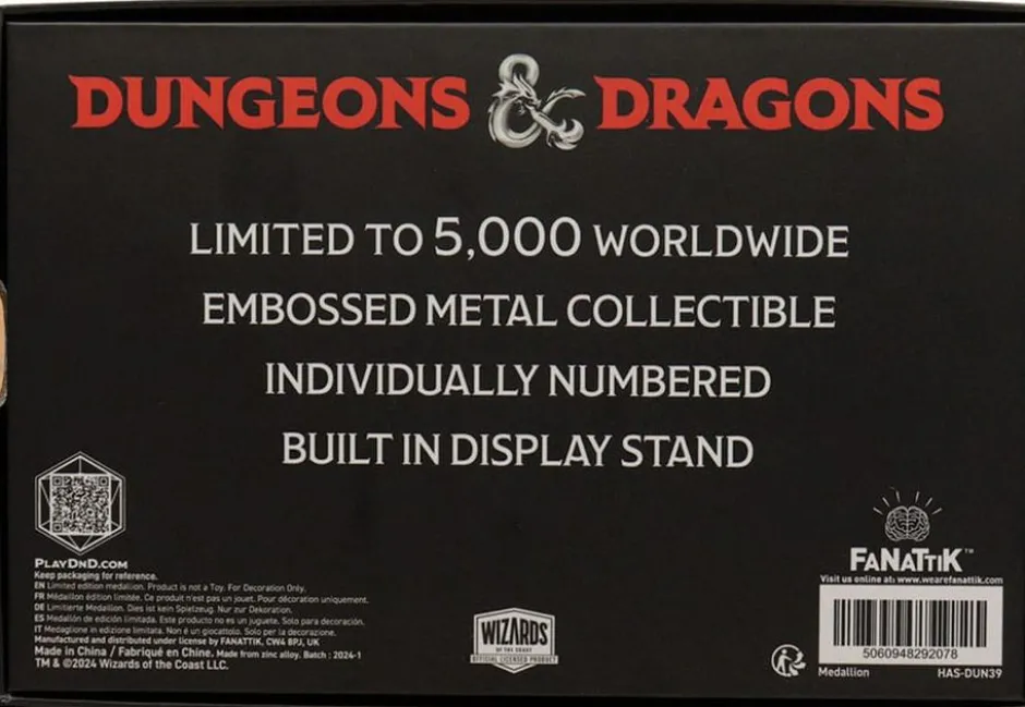 Dungeons & Dragons : médaillon Lady of Pain Limited Edition