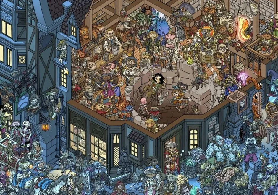 Dungeons et dragons - Ouvrez l'oeil ! Un cherche et trouve collector