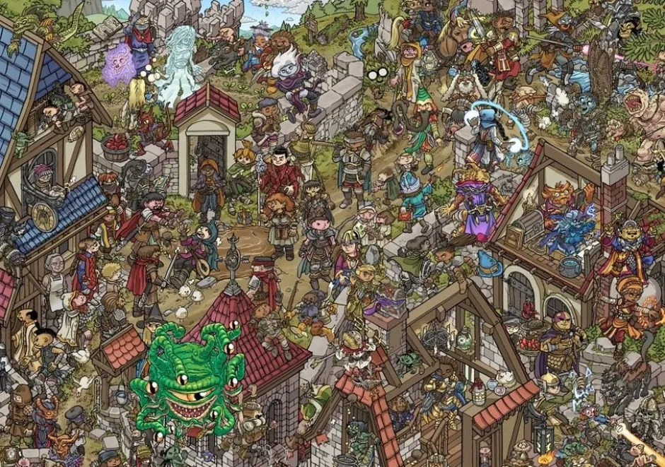 Dungeons et dragons - Ouvrez l'oeil ! Un cherche et trouve collector