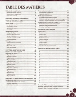 5E Compatible - Les Arcanes de la magie Vol 2