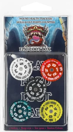 Epic Loot Box - Compteurs de Points 25mm (0-59) 5 pièces
