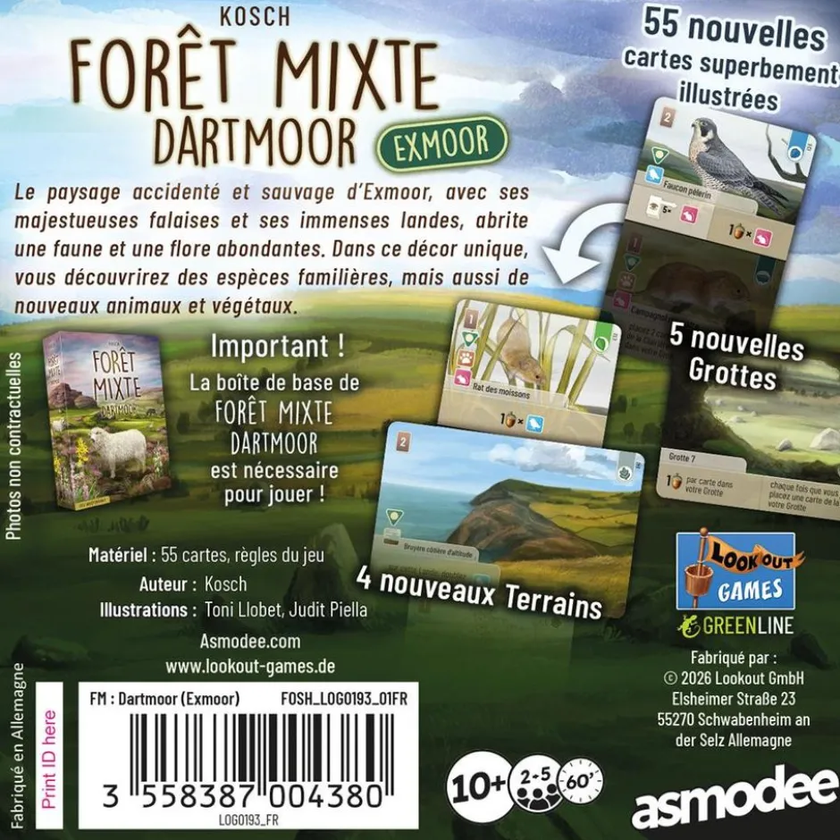 Forêt Mixte Dartmoor : Exmoor (Ext)