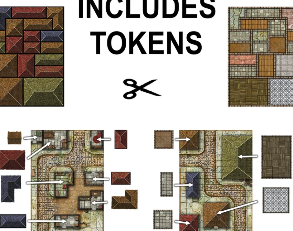 Giant Book of Battle Mats : Streets Sewers & Cemeteries