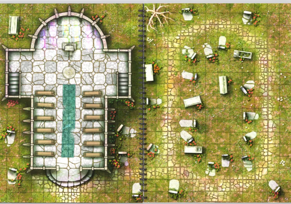 Giant Book of Battle Mats : Streets Sewers & Cemeteries