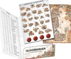 Gloomhaven : Les Mâchoires du Lion - Set de vignettes repositionnableset Plan de la Ville