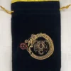 Grande Bourse Velours Dragon et Tigre