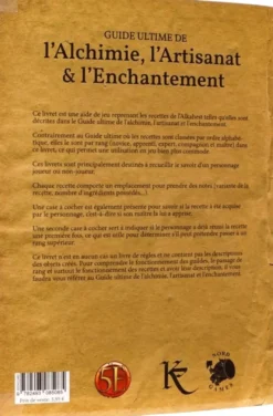 Guide ultime de l'Alchimie, l'Artisanat et l'Enchantement : Livre de recettes Alkahest (5E)