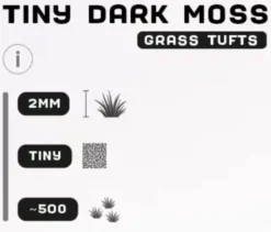 Herbes synthétiques : Tiny Dark Moss