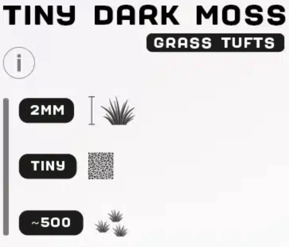 Herbes synthétiques : Tiny Dark Moss