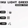 Herbes synthétiques : Tiny Light Green