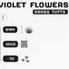 Herbes synthétiques : Violet Flowers