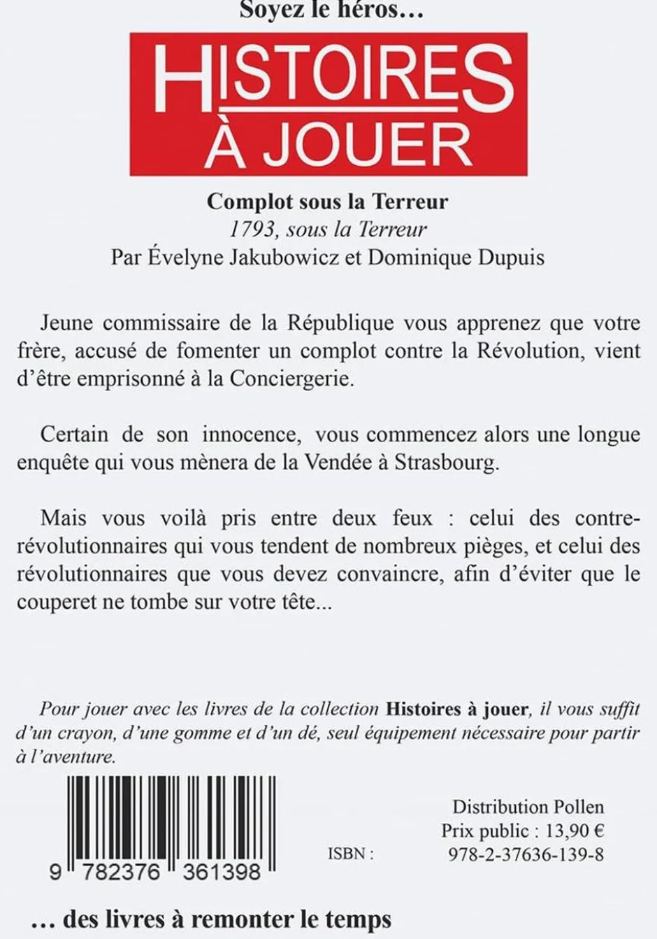Histoires à Jouer : Complot sous la Terreur