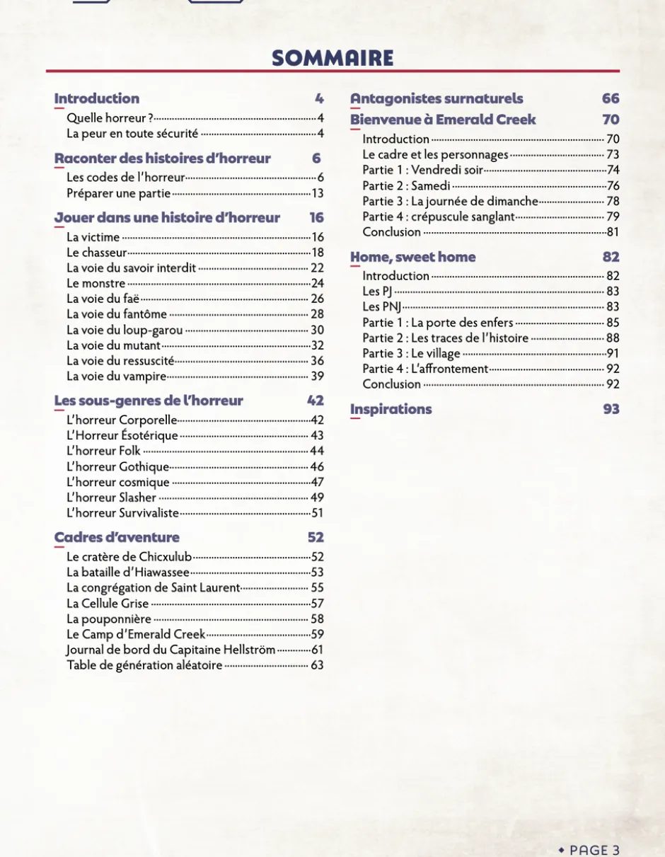 Horreur - Chroniques Oubliées Contemporain 2ème édition