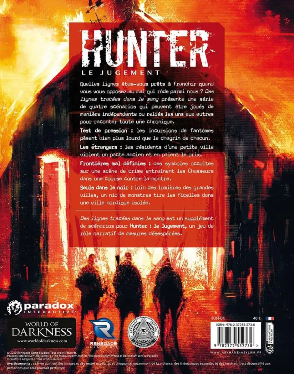 Hunter Le Jugement : Des Lignes Tracées dans le Sang