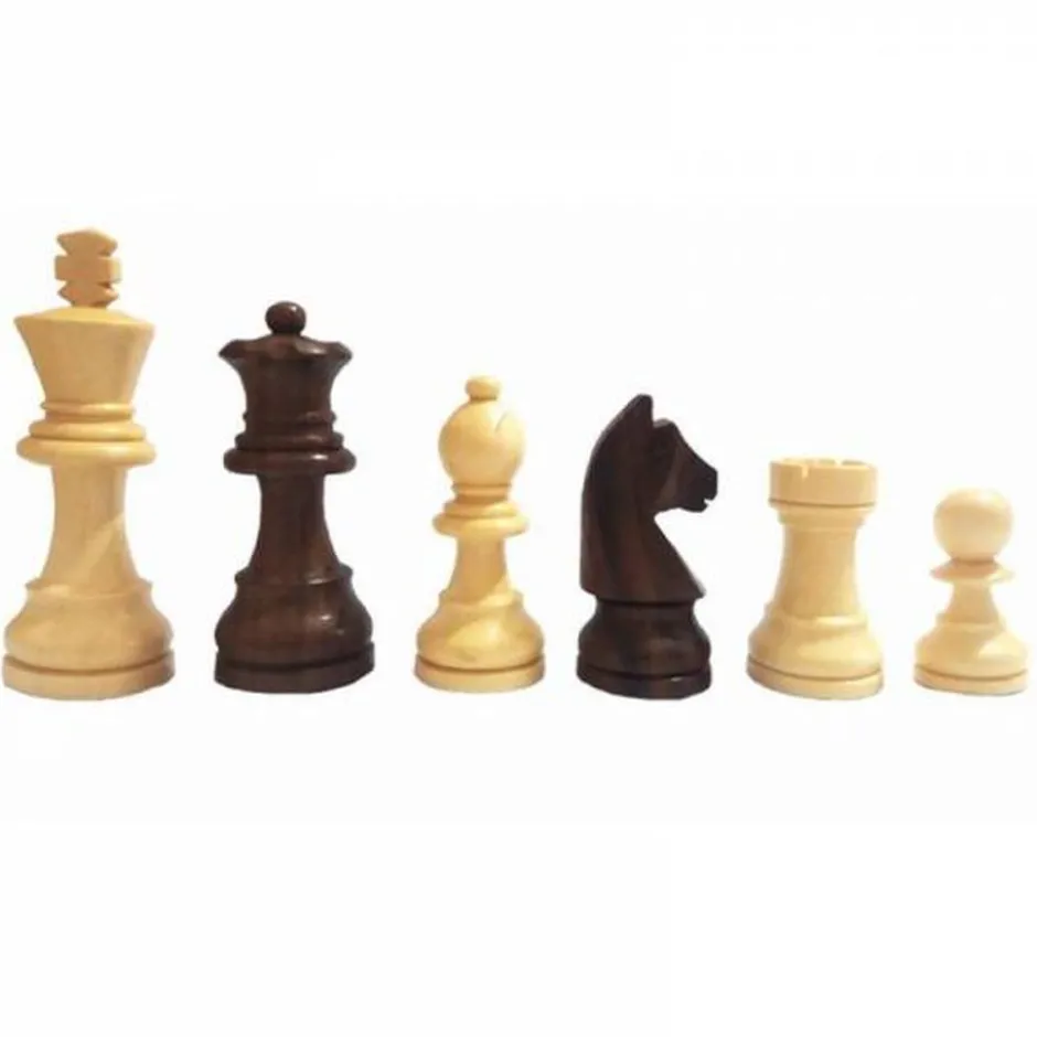 Jeu d'Échecs Pliable et Magnétique en Bois (25cm)